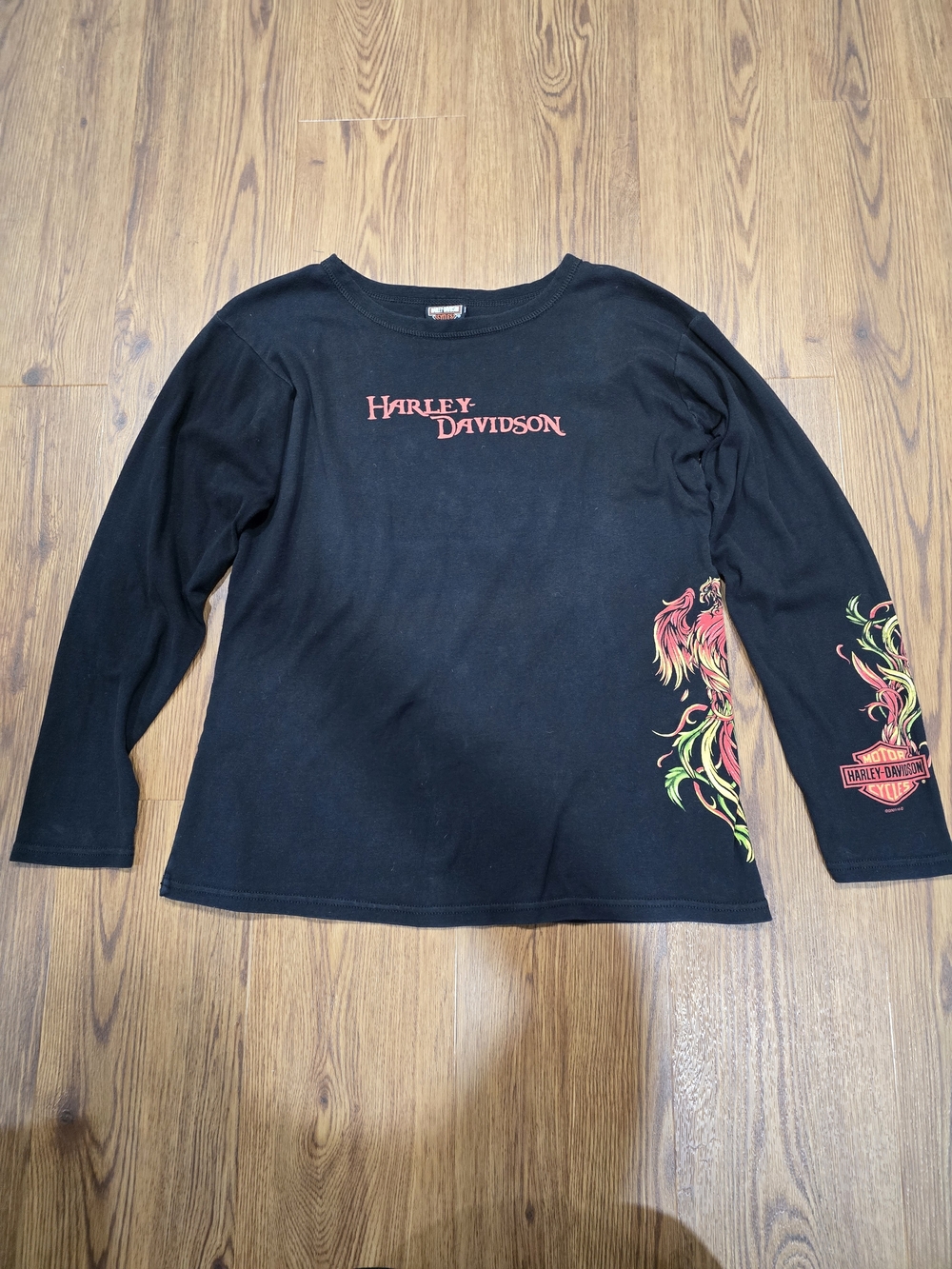 Vintage Y2K Harley-Davidson Black Long Sleeve Tee